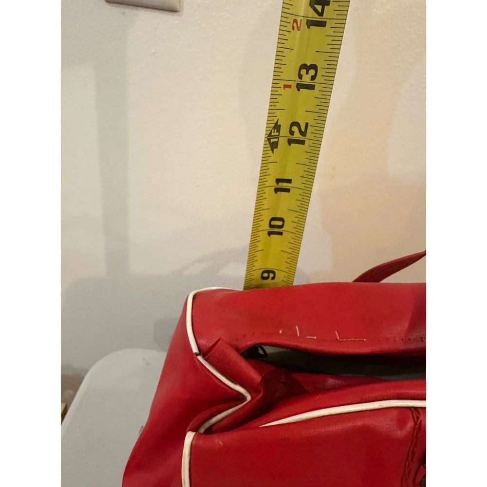 Vintage Coca-Cola Red Vinyl Insulated Cooler Bag Retro Soda Memorabilia
